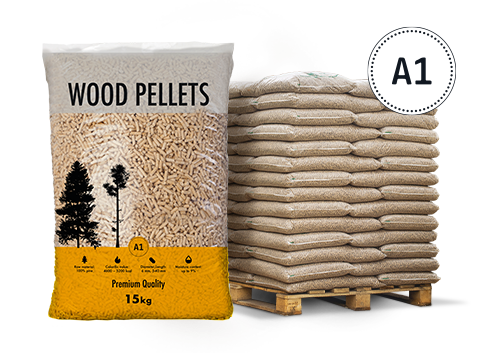 A1 HOLZPELLETS IN SÄCKE
