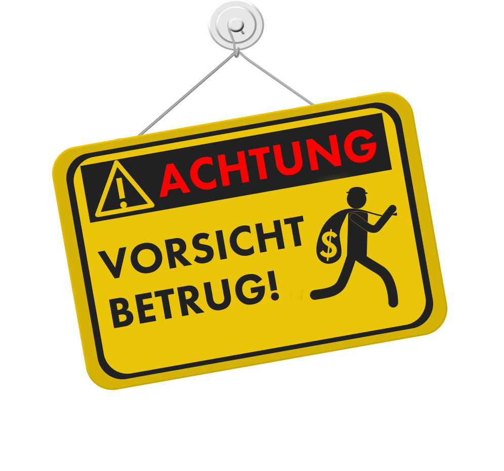VORSICHTEN SIE BITTE VOR BETRÜGERN! BESTELLEN SIE BITTE BEI UNS